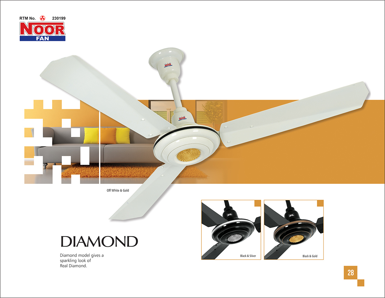 33 Diamond Copper Fan - Image 1